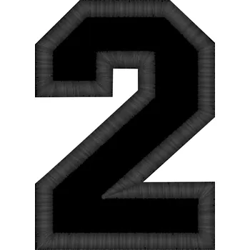 Nášivka Nášivka číslice 2 nášivky, číslice, číslo, 2