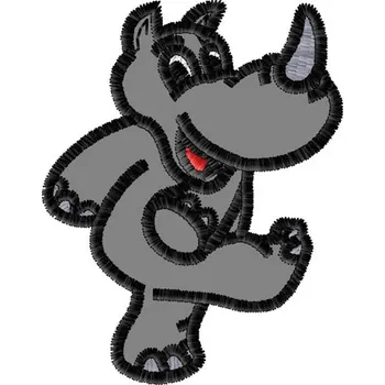 Nášivka Nášivka Nosorožec zvířátka, dětské, cizokrajná, zvířata