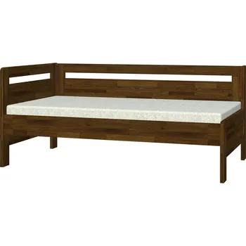 Nábytek BMB Postel Tina s levým čelem oblá - masivní buk Moření: lak, Rozměr: 90 x 200 cm