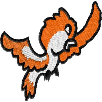 Nášivka Nášivka Pták oranžový zvířátka, dětské, ptactvo, zvířata