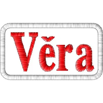 Nášivka Nášivka Věra nášivky ženských jmen, jmenovky