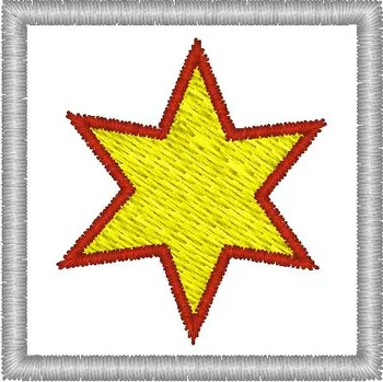 Nášivka hvězda dětské, značky pro mš, nášivky