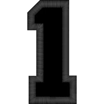 Nášivka číslice 1 nášivky, číslice, číslo, 1
