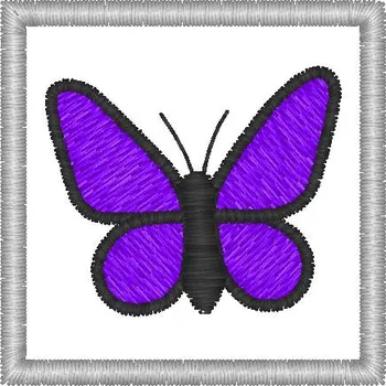 Nášivka motýl modrý dětské, značky pro mš, nášivky