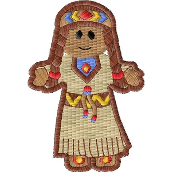 Nášivka Nášivka Native american girl postavičky, dětské