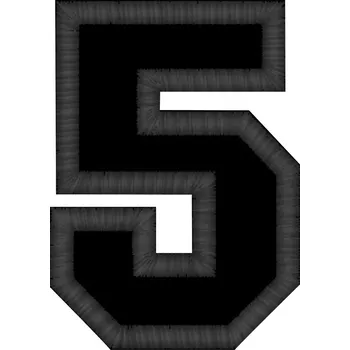 Nášivka Nášivka číslice 5 nášivky, číslice, číslo, 5