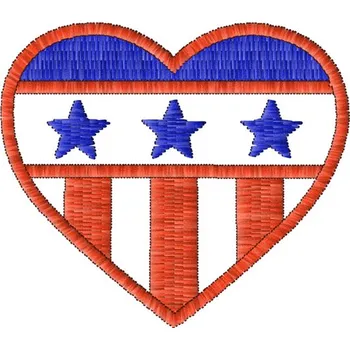 Nášivka Vlajka srdce army, nášivky, valentýn, svátky