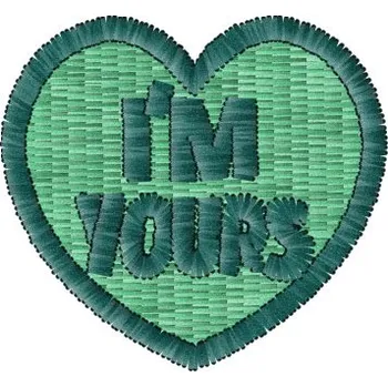 Nášivka Nášivka Srdce I'M Yours valentýn, svátky