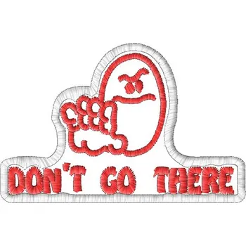 Nášivka Nášivka Don´t go there smajlíci, nášivky