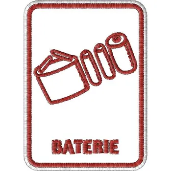 Nášivka Nášivka Baterie výstražná znamení, nášivky