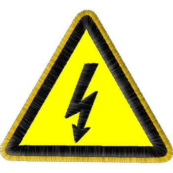Nášivka Nášivka Nebezpečí úrazu elektrickým proudem výstražná znamení, nášivky