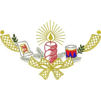 Vánoční dekorace Výšivka Vánoční motiv 10 ubrousky, prostírky, dečky, vánoční