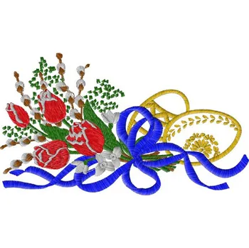 Velikonoční dekorace Výšivka Velikonoční motiv 4 ubrousky, prostírky, dečky, velikonoční