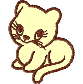 Nášivka Kočka ležící zvířátka, dětské, kočky, zvířata