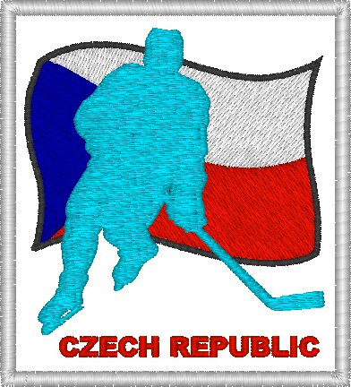 Nášivka czech republic hokejista MS, hokej