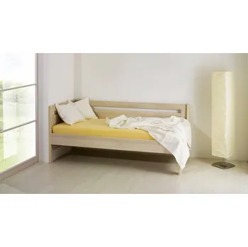 Postel BMB Postel Tina s levým čelem ostrá - imitace dřeva Dekor: Dub Bardolino, Rozměr: 90 x 200 cm