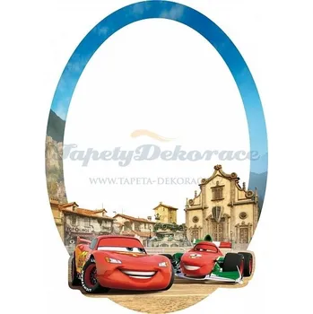 Samolepící dekorace Samolepicí zrcadlová dekorace Disney Cars DM2106 (25 x 35 cm) AG Design