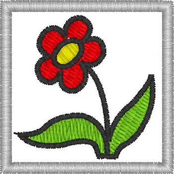 Nášivka kytička dětské, značky pro mš, nášivky