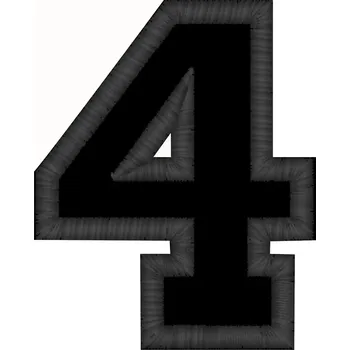 Nášivka Nášivka číslice 4 nášivky, číslice, číslo, 4