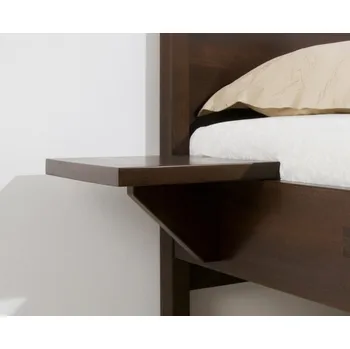 Noční stolek BMB Noční stolek závěsný - buk Moření: bílá, Provedení: Jádrový buk