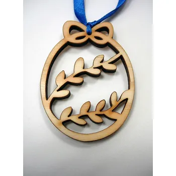 Velikonoční dekorace Dřevěná ozdoba velikonoční vajíčko s větvičkou ostatní