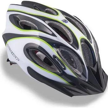 Cyklistická přilba Author Skiff Inmold černá/zelená/bílá