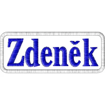 Nášivka Nášivka Zdeněk nášivky mužských jmen, jmenovky