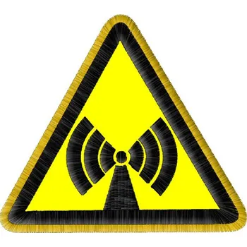 Nášivka Nášivka Nebezpečné záření velká nášivka výstražná znamení, nášivky