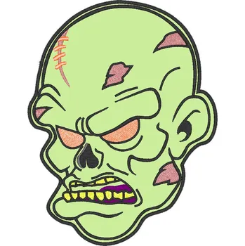 Nášivka Nášivka Hlava zombie velká fantasy, nášivky, halloween