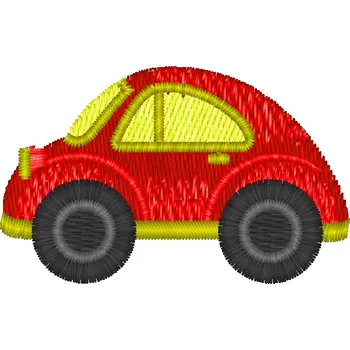 Nášivka autíčko červené dopravní prostředky, dětské