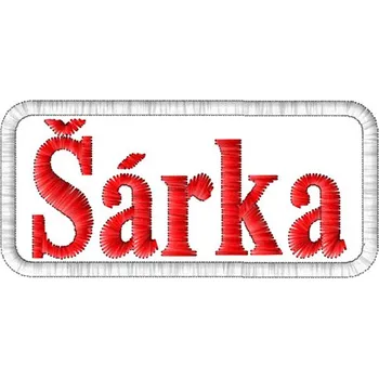 Nášivka Nášivka Šárka nášivky ženských jmen, jmenovky
