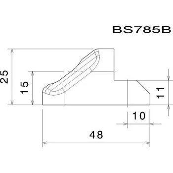 Zrcátko pro motocykl Rizoma Montážní adaptér BS785B pro zpětná zrcátka RIZOMA do kapotáže - pro motocykly BMW S1000RR, černý Černá