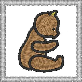 Nášivka medvídek dětské, značky pro mš, nášivky