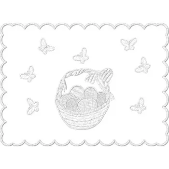 Velikonoční dekorace Výšivka Velikonoční košík ubrousky, prostírky, dečky, velikonoční
