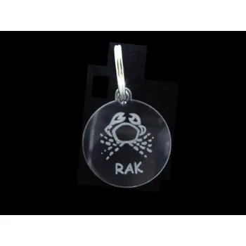 Klíčenka Rak znamení, zvěrokruh, plexisklo, klíčenky