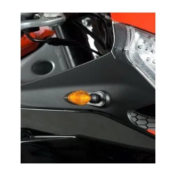 Osvětlení pro motocykl R&G Racing Adaptéry mikroblinkrů pro Aprilia RS4 125 (2011), černý Černá