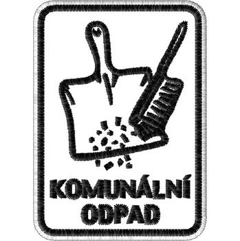 Nášivka Nášivka Komunální odpad výstražná znamení, nášivky
