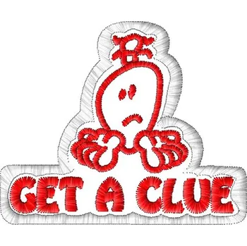 Nášivka Nášivka Get a clue smajlíci, nášivky