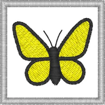 Nášivka motýl žlutý dětské, značky pro mš, nášivky
