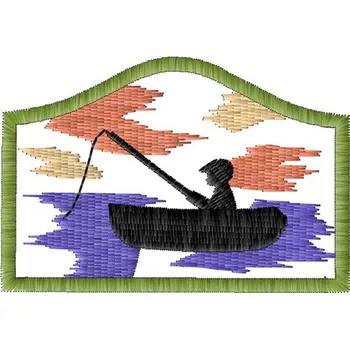 Nášivka Rybář rybařské motivy, nášivky