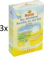 Dětská kaše Holle Bio Mléčná kaše - 3 × 250 g