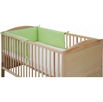Příslušenství pro dětskou postel a kolébku Mantinel do postýlky 4dílný - Scarlett Oto - 210 x 30 cm - zelená