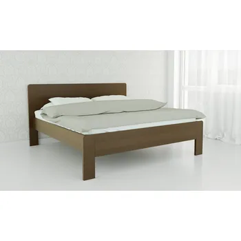 Postel BMB Postel Ella Family oblá - průběžný buk Moření: bordó, Výška hlavového čela: 105 cm, Rozměr: 90 x 200 cm