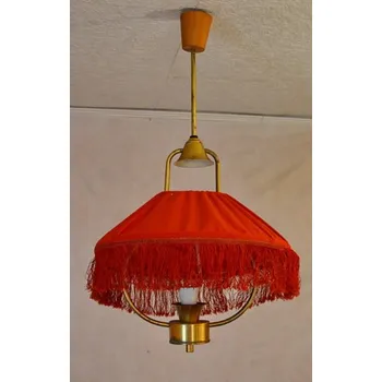 Kuchyňský červený mosazný lustr