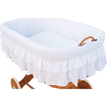 Povlečení Souprava do Mojžíšova košíku pro miminko - Scarlett Martin - bílá