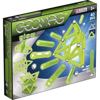 Stavebnice Geomag Geomag Glow Kids Panels 40 dílků