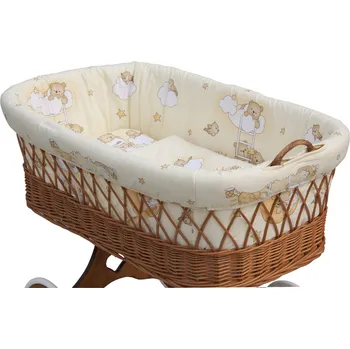 Povlečení Souprava do Mojžíšova košíku pro miminko - Scarlett Mráček - béžová
