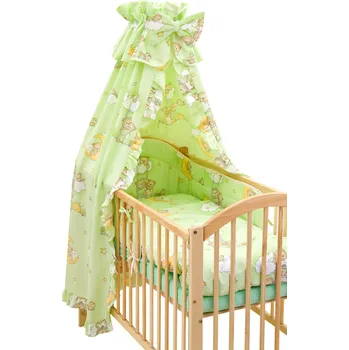 Povlečení Povlečení do postýlky 4dílné - Scarlett Mráček - zelená 90 x 120 cm