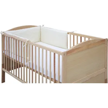 Příslušenství pro dětskou postel a kolébku Mantinel do postýlky 4dílný - Scarlett Oto - 210 x 30 cm - béžová