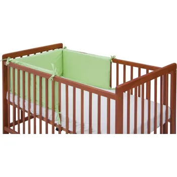 Příslušenství pro dětskou postel a kolébku Mantinel do postýlky 4dílný - Scarlett Hugo - 180 x 30 cm - zelená
